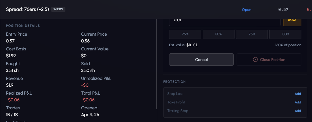 Sell & Risk Controls